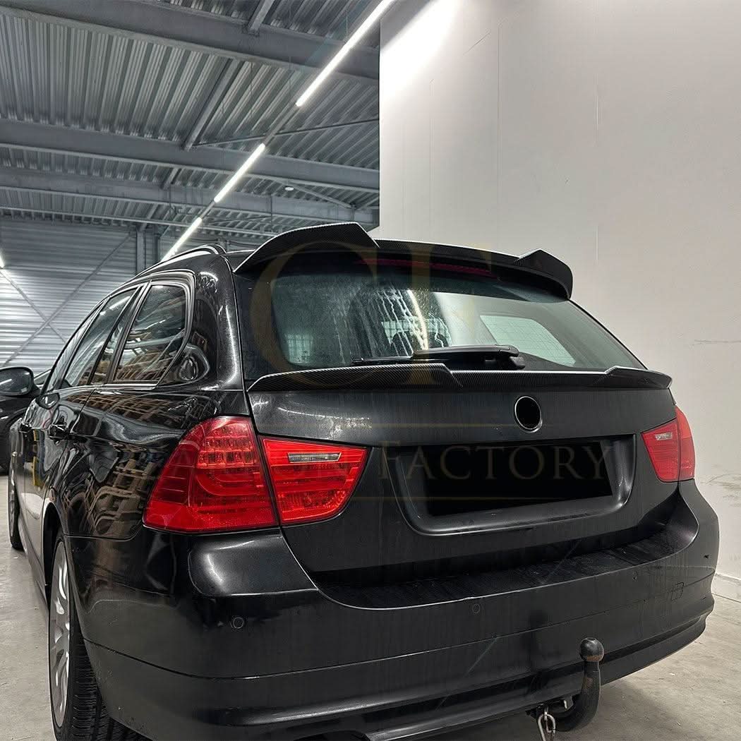 V Style Gloss Black Roof Spoiler for BMW E91 Estate 3 Series 05-13