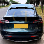 V Style Gloss Black Roof Spoiler for Tesla Model Y 19-24
