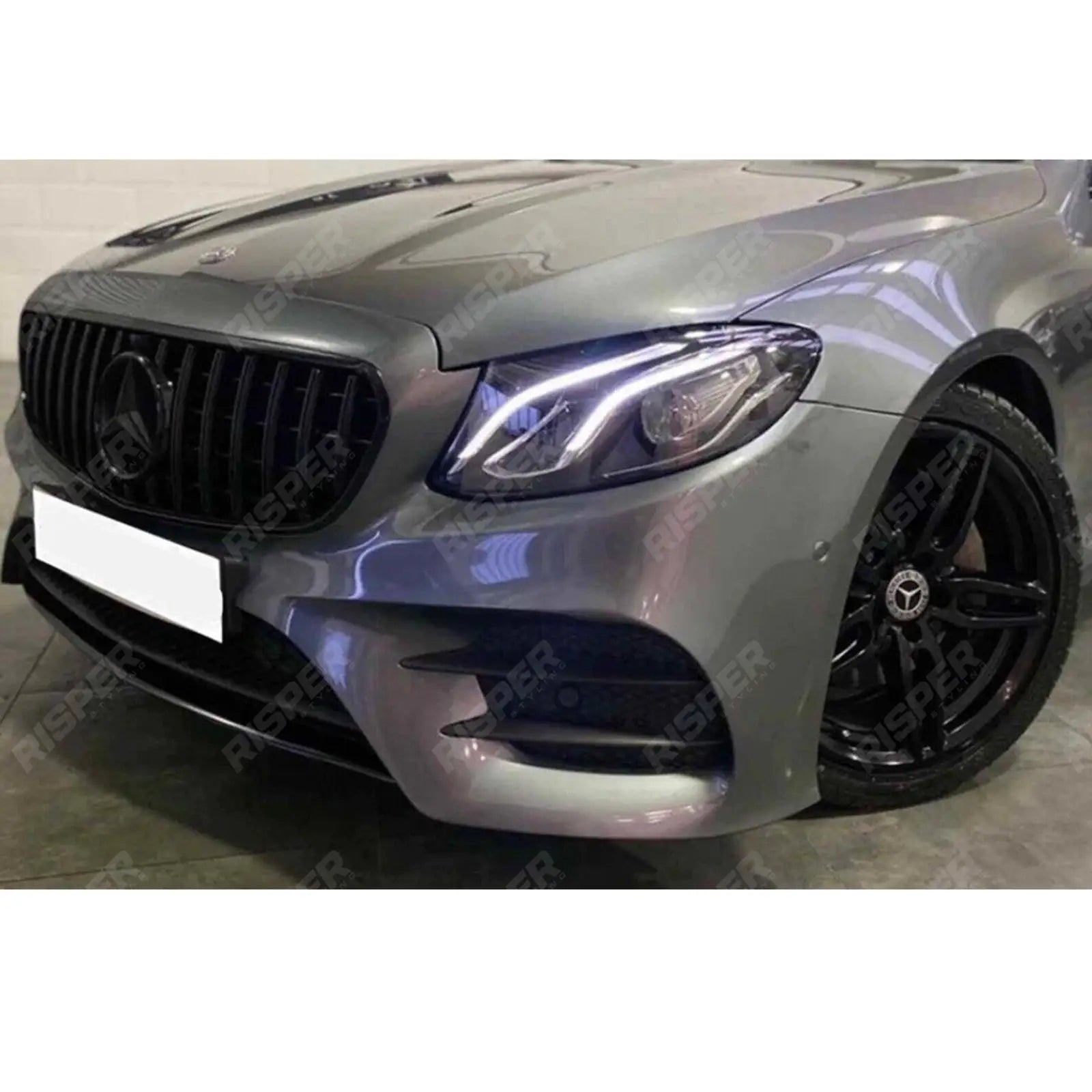 GT Panamericana Grill In Gloss Black For Mercedes E-Class W213 21+ -