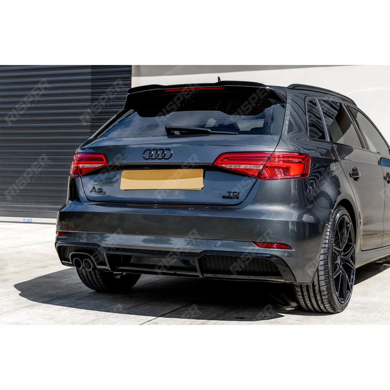 Hatch Rear Spoiler Cap In Gloss Black For Audi A3 (8V) 2014-2020