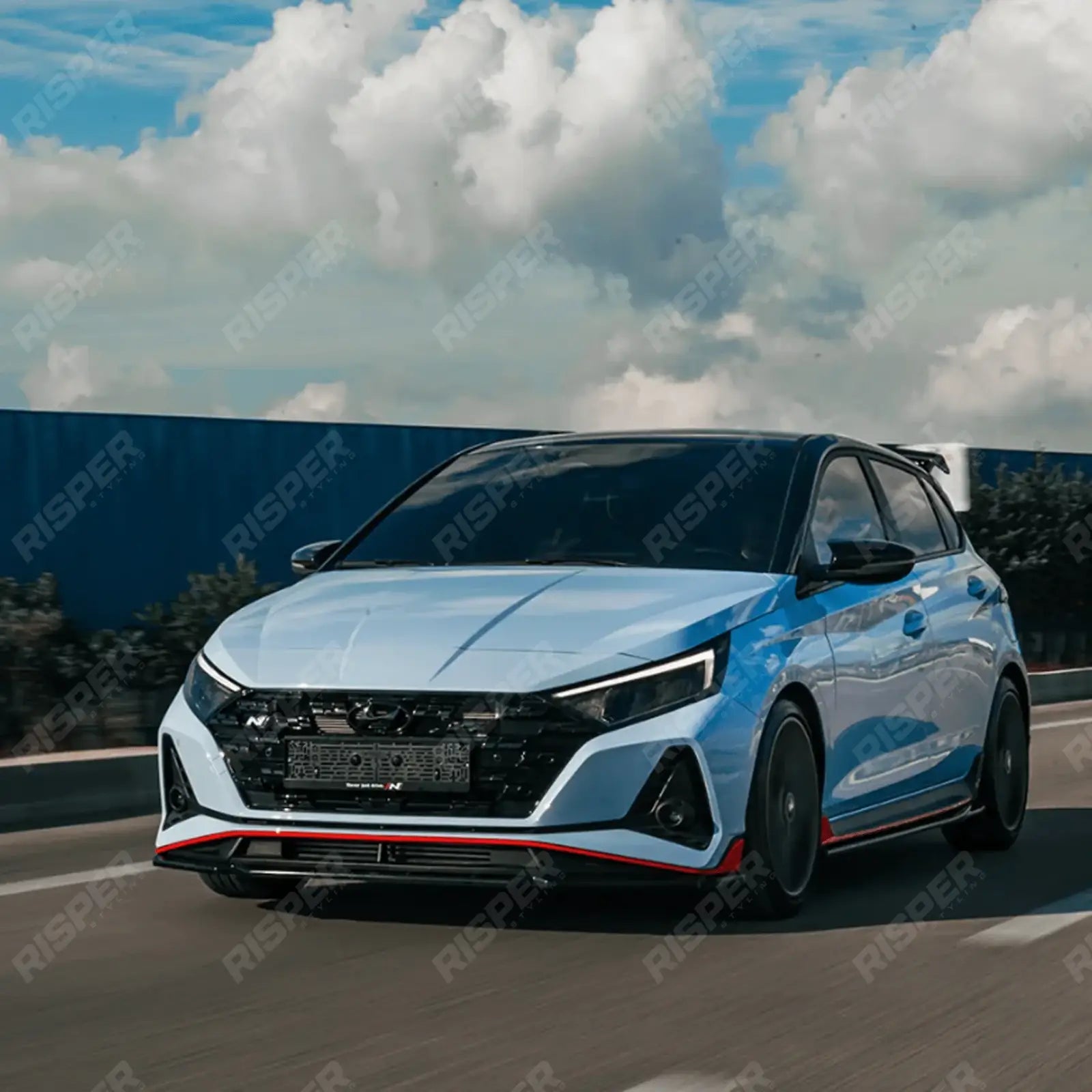 Hyundai I20 N Mk3 2020+ Aero Body Kit In Gloss Black