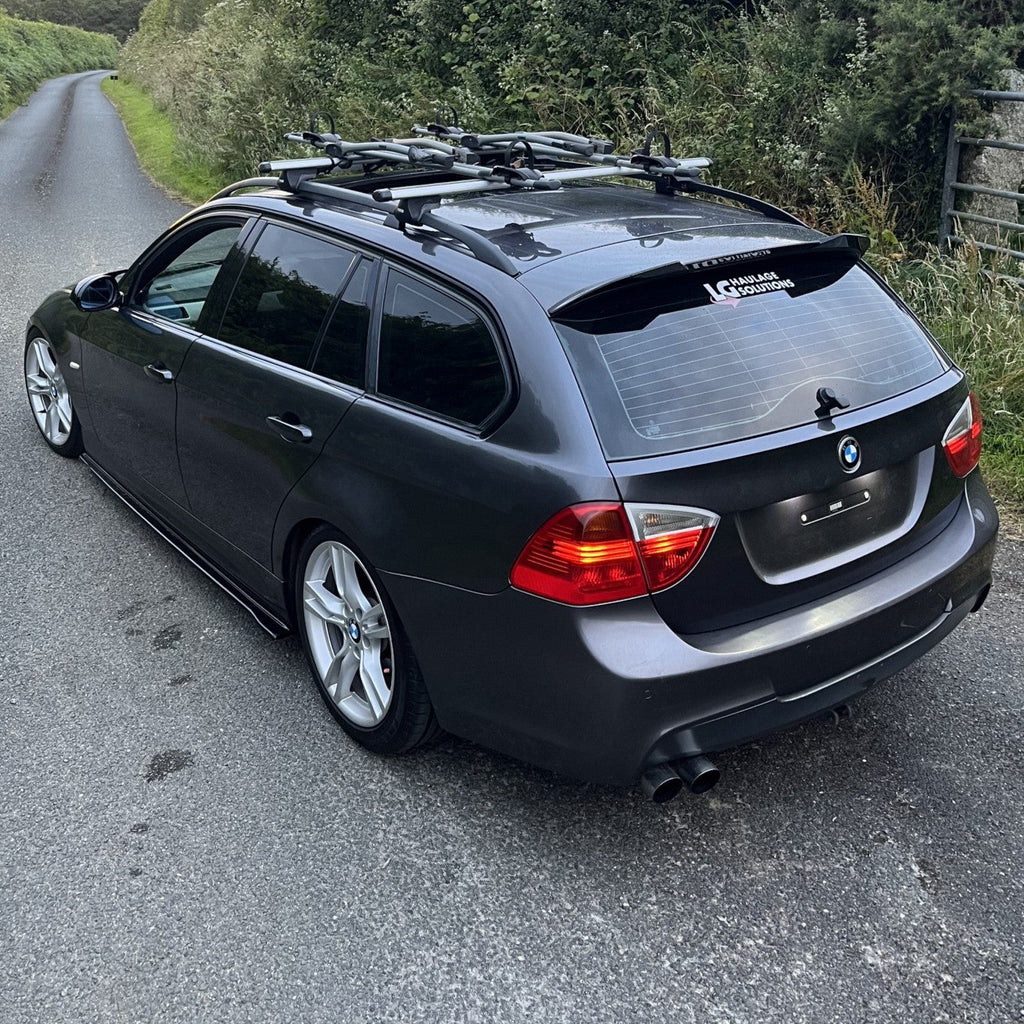 V Style Gloss Black Roof Spoiler for BMW E91 Estate 3 Series 05-13