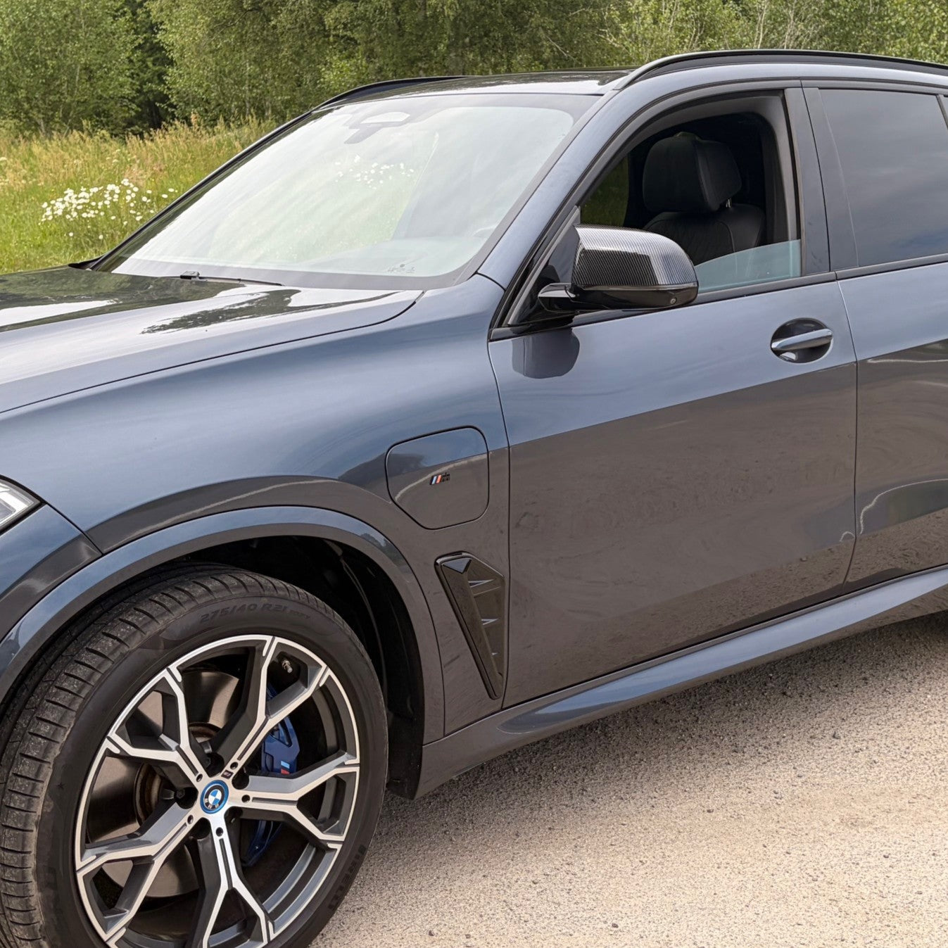 Gloss Black Side Vent Fender Trims for BMW G05 X5 F95 X5M 19-Present