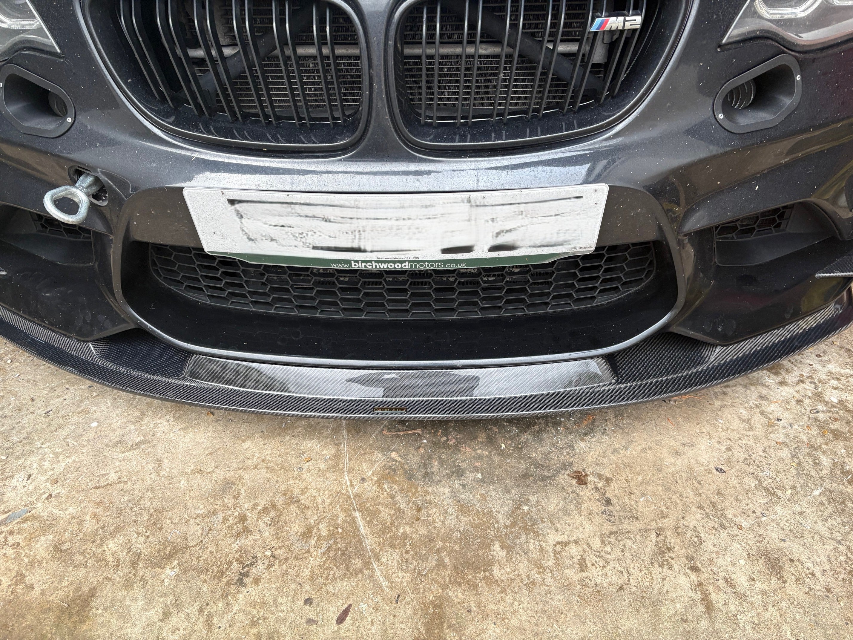 MTC Style Carbon Fibre Front Splitter for BMW F87 M2 OG 16-18