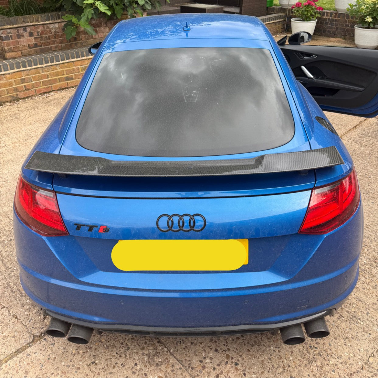 CF Style Carbon Fibre Boot Spoiler for Audi 8S TT TTS MK3 15-20