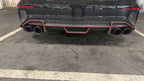 V Style Carbon Fibre Rear Diffuser for Audi S3 Saloon 21-Present