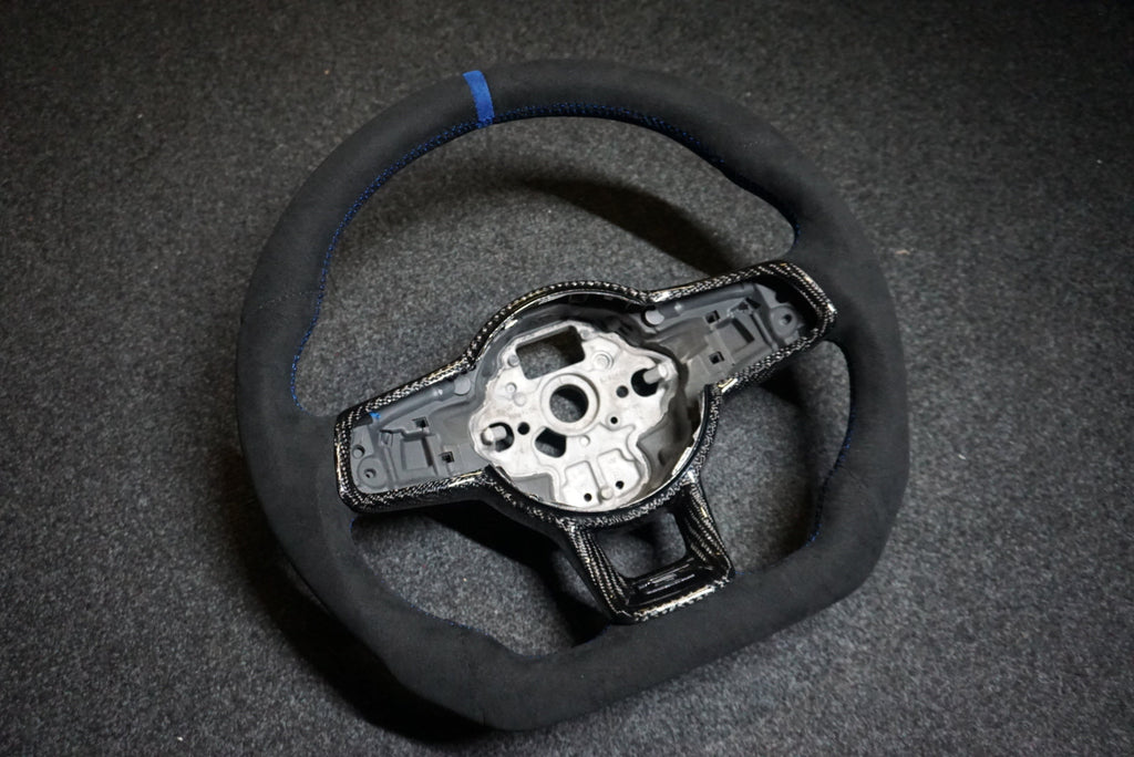 Volkswagen Polo MK5 6C Bespoke Custom Alcantara / Leather Steering Wheel (CUSTOM / GTI / R Line / GT 2014 - 2017 Models)