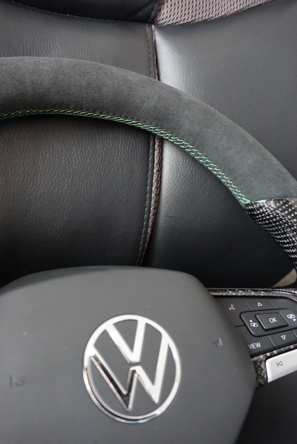 Volkswagen Golf MK8 Carbon Fibre Steering Wheel (2020+ Models)
