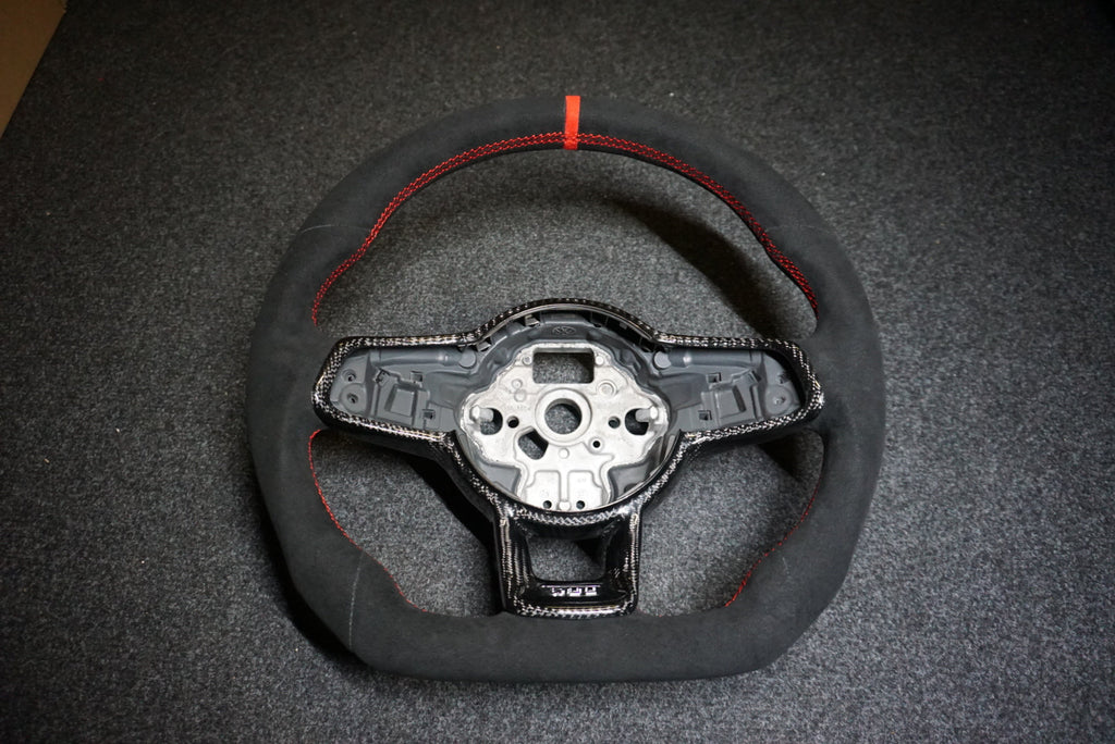 Volkswagen Polo MK5 6C Bespoke Custom Alcantara / Leather Steering Wheel (CUSTOM / GTI / R Line / GT 2014 - 2017 Models)