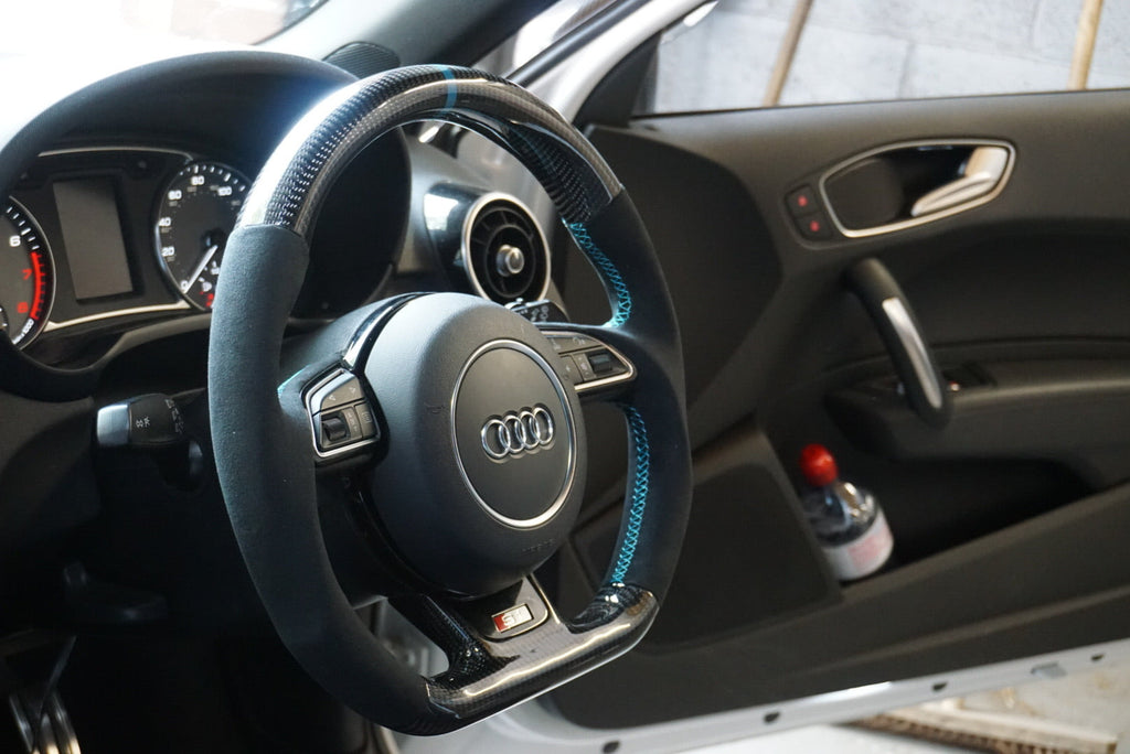 Audi A1 / S1 8X Carbon Fibre Custom Flat Bottom Steering Wheel (2010 - 2018)