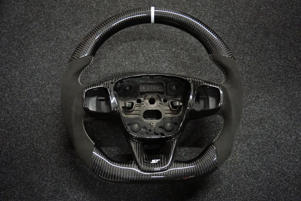 Ford Fiesta MK8 / MK8.5 Carbon Fibre Custom Steering Wheel (MK8 2018 - Present)