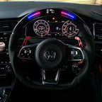 Volkswagen Polo 6C GTI / GT / R Line LED Display Carbon Fibre Steering Wheel (LED CUSTOM / 2014 - 2017 Models)