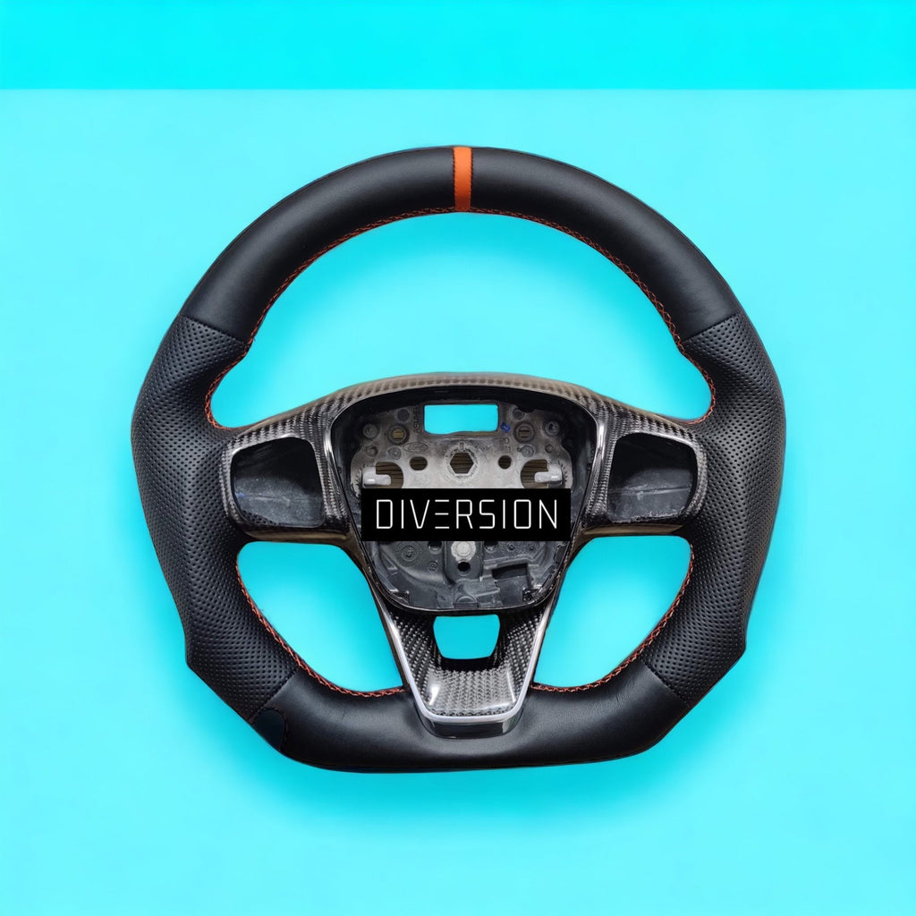 Ford Transit MSRT Leather / Carbon Fibre Custom Steering Wheel (2018 - Present)