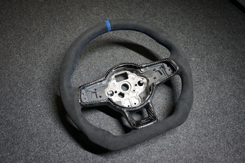 Volkswagen Golf MK7 / MK7.5 Bespoke Custom Alcantara / Leather Steering Wheel (CUSTOM /  GTI / GTD / R-Line / R 2013 - 2020 Models)
