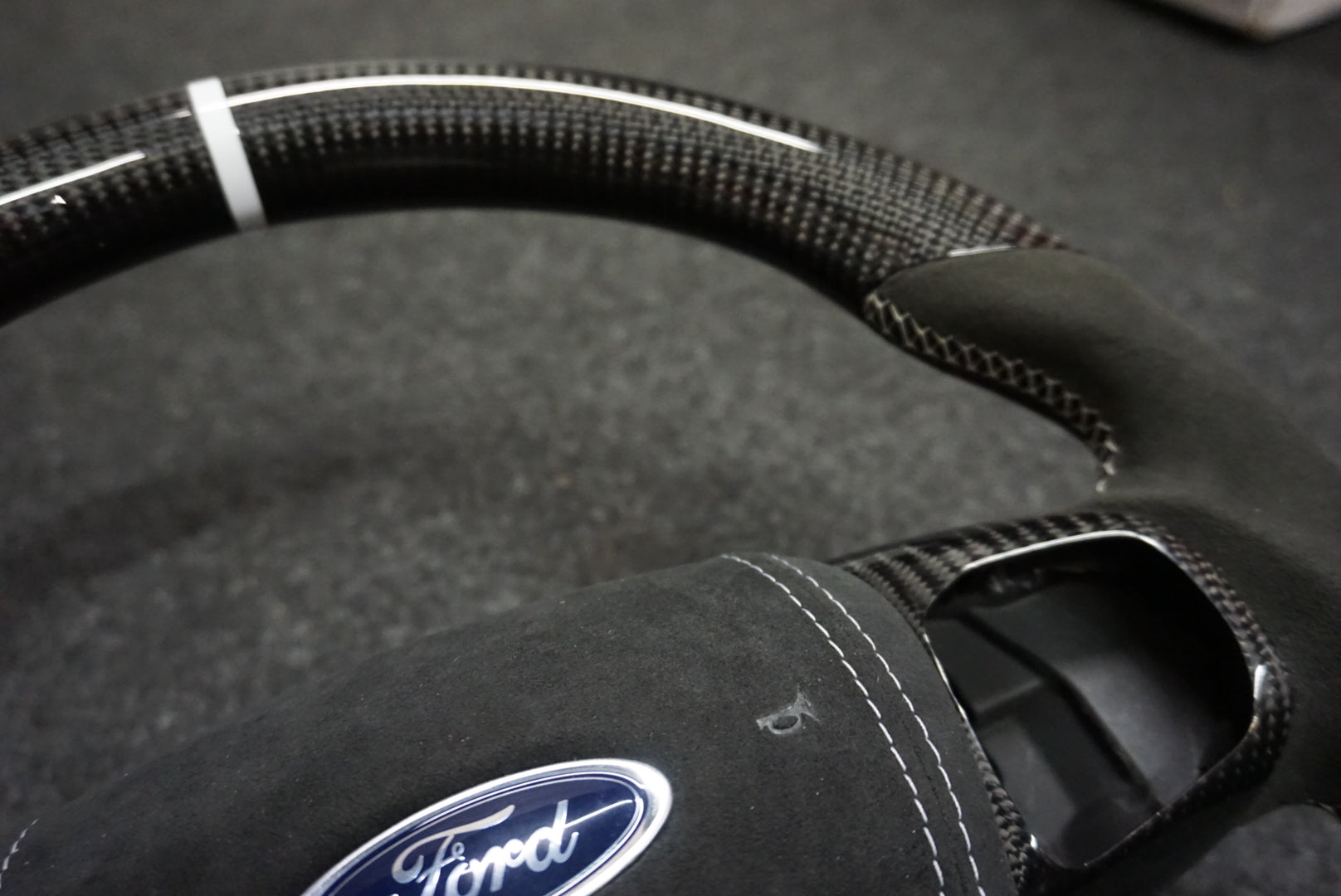 Ford Fiesta MK8 / MK8.5 Carbon Fibre Custom Steering Wheel (MK8 2018 - Present)