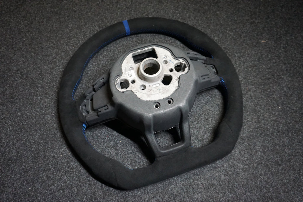 Volkswagen Golf MK7 / MK7.5 Bespoke Custom Alcantara / Leather Steering Wheel (CUSTOM /  GTI / GTD / R-Line / R 2013 - 2020 Models)