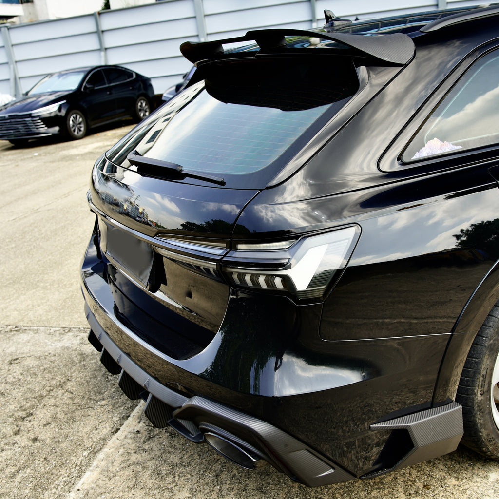 Pre-Preg Carbon Fibre Roof Spoiler for Audi C8 RS6 Estate 19-24