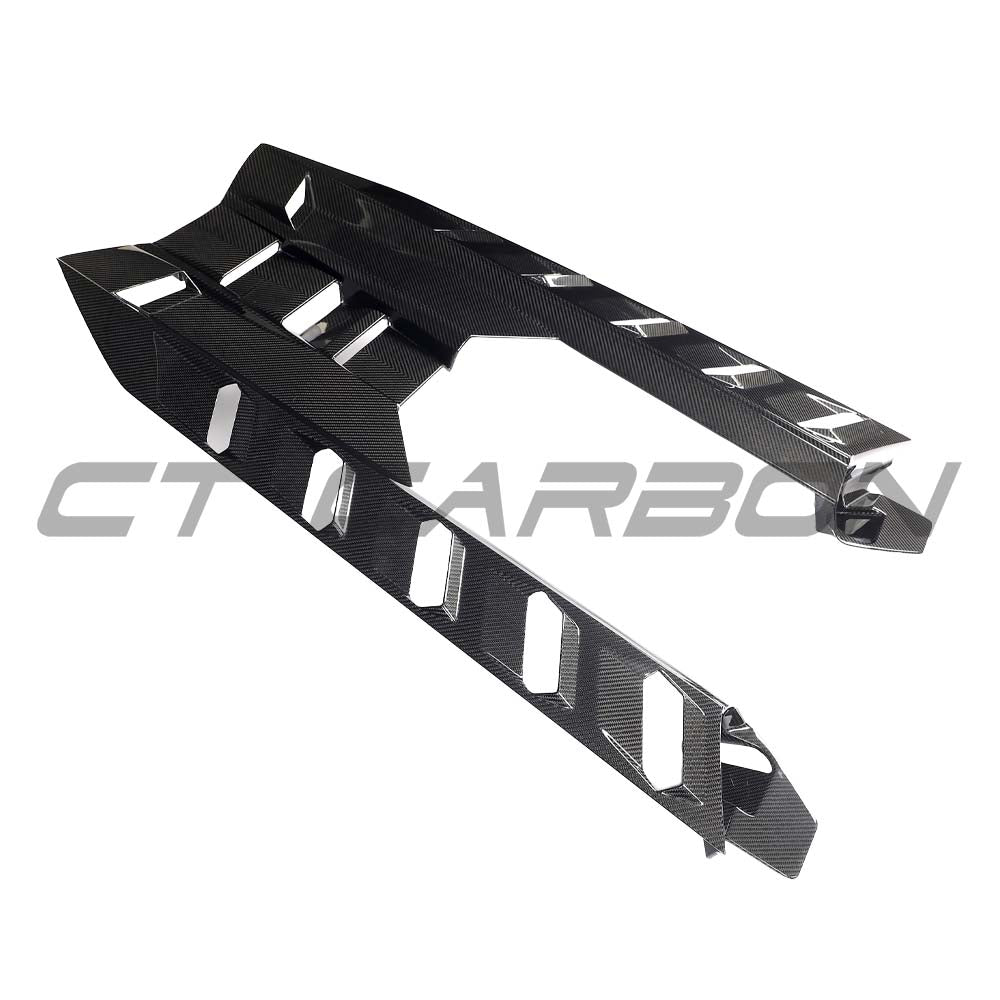 LAMBORGHINI REVUELTO CARBON FIBRE ENGINE COVER & ROOF SCOOP - CT DESIGN