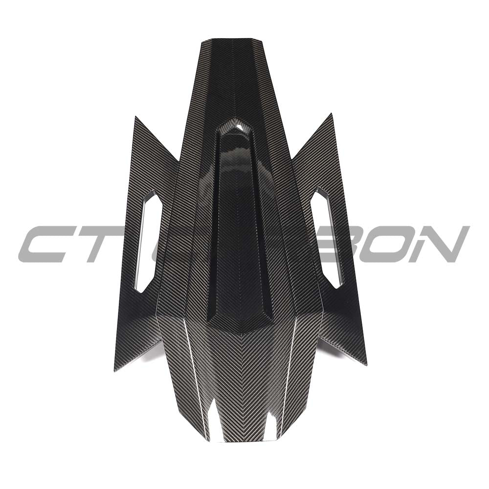 LAMBORGHINI REVUELTO CARBON FIBRE ENGINE COVER & ROOF SCOOP - CT DESIGN