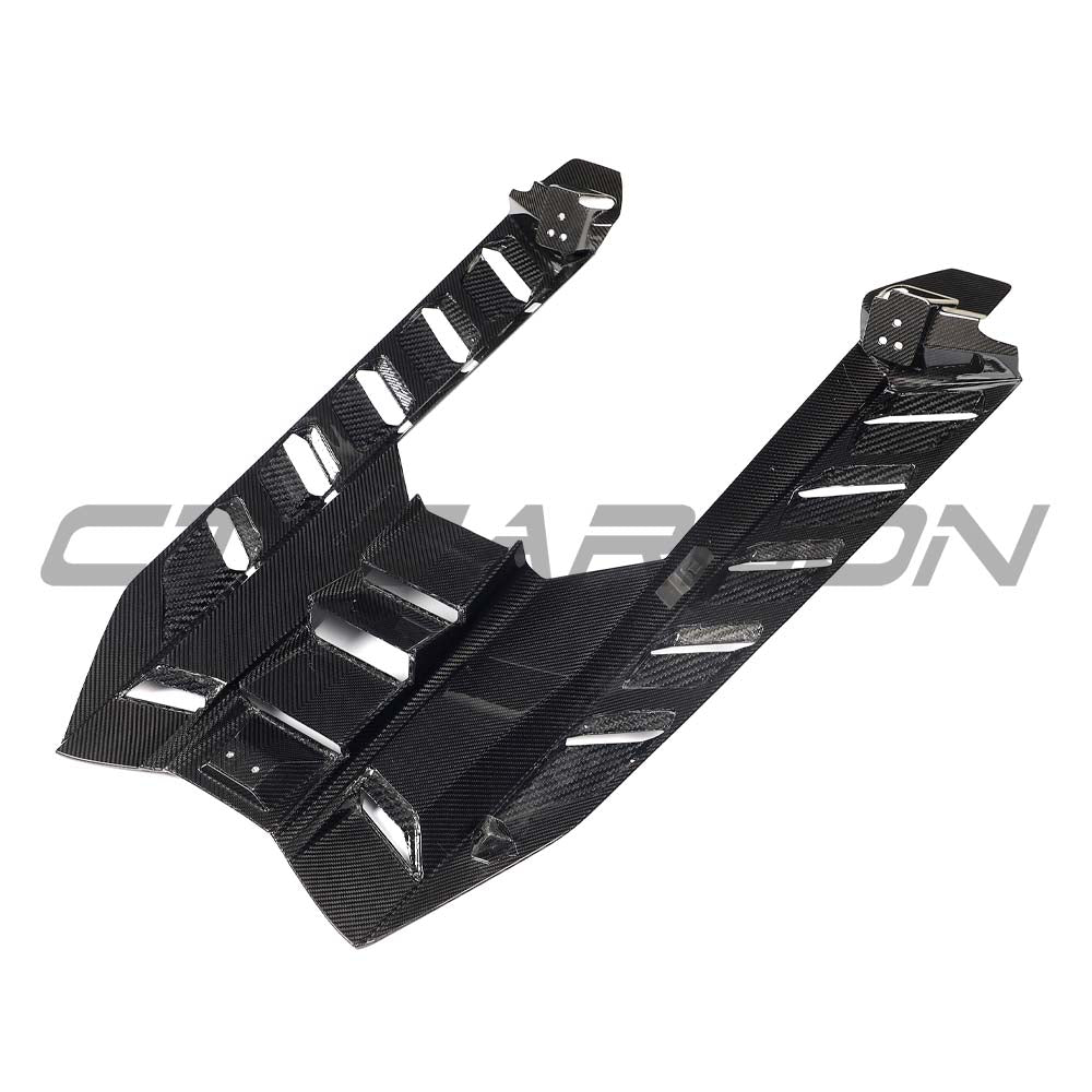 LAMBORGHINI REVUELTO CARBON FIBRE ENGINE COVER & ROOF SCOOP - CT DESIGN