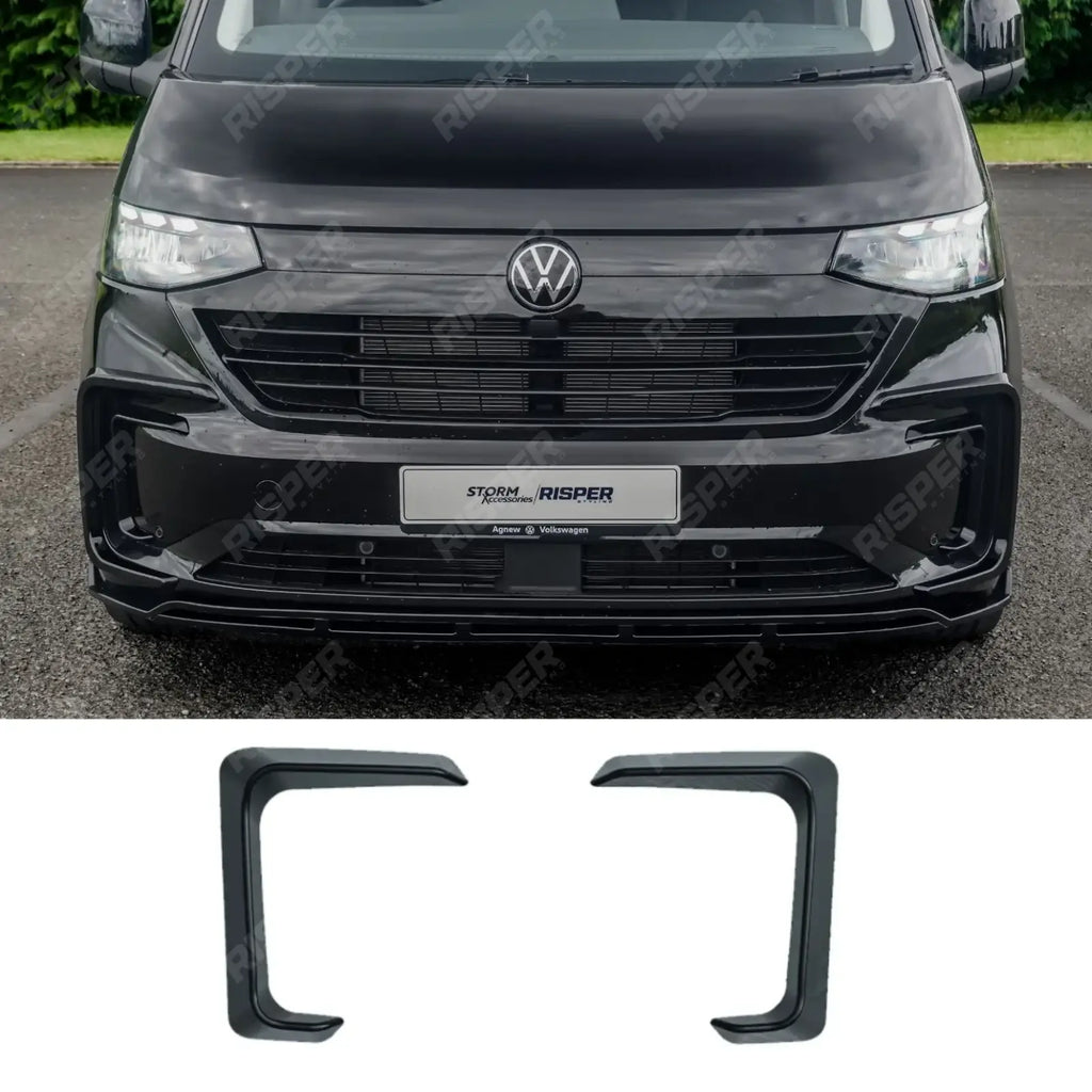 Inner Canard Loops In Gloss Black For Volkswagen Transporter T7 2025 on