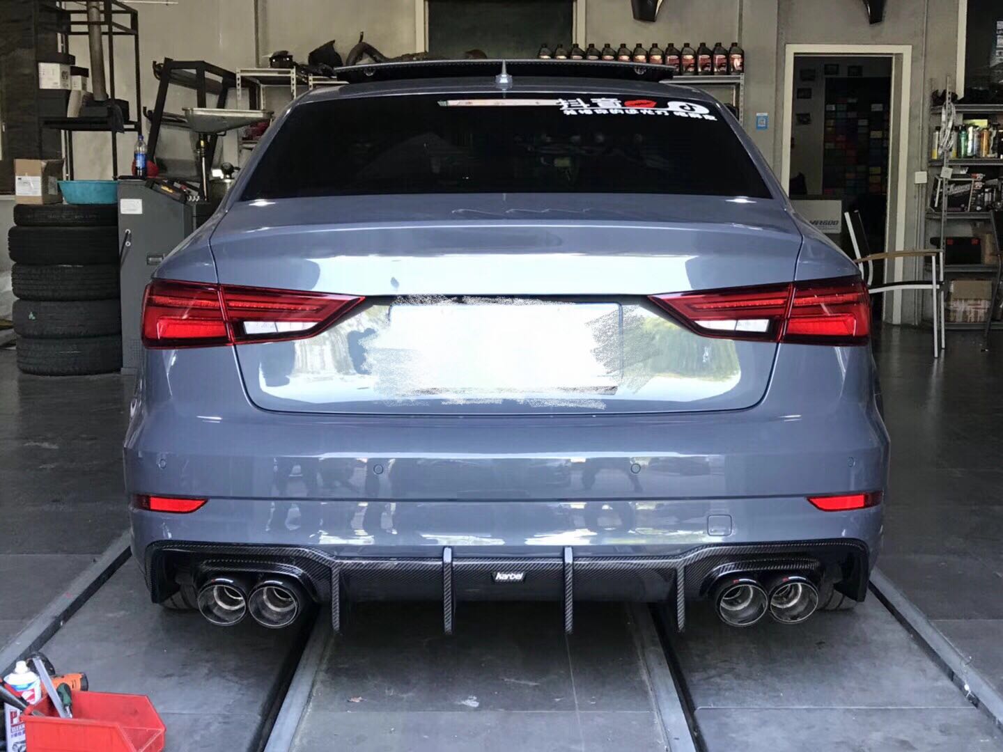 KARBEL - AUDI A3 S-LINE / S3 8V CARBON FIBRE DIFFUSER