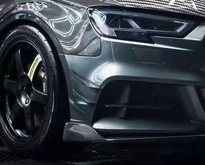 KARBEL - AUDI A3 S-LINE / S3 8V CARBON FIBRE FRONT BUMPER CANARDS