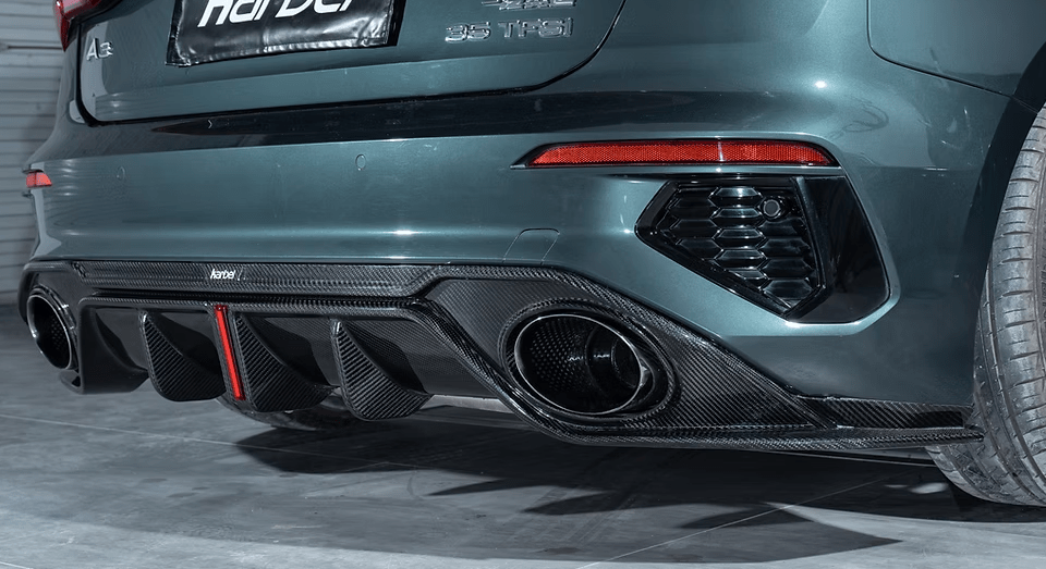 KARBEL - AUDI A3 / S3 8Y DRY CARBON FIBRE REAR DIFFUSER