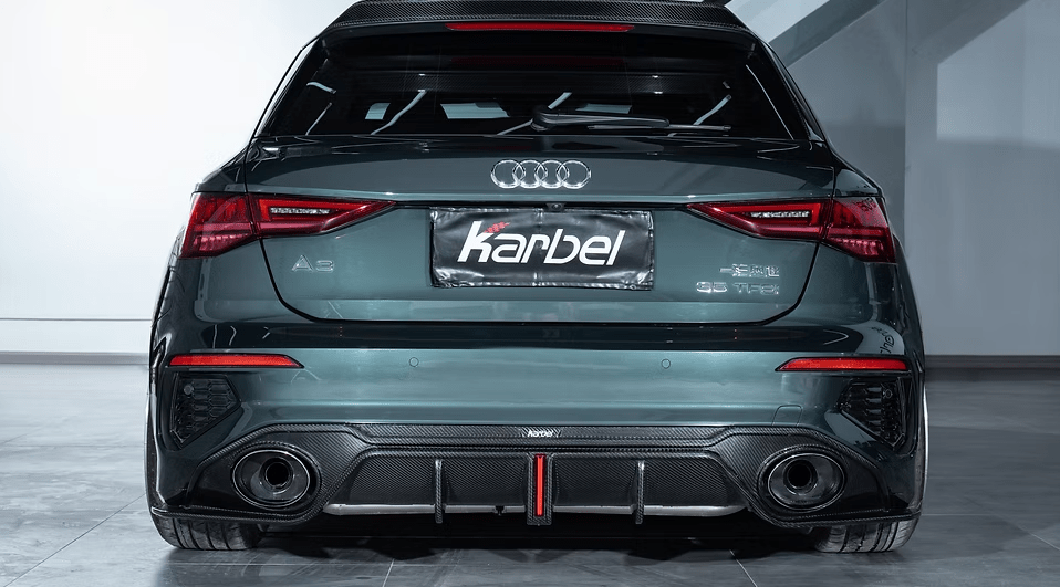 KARBEL - AUDI A3 / S3 8Y DRY CARBON FIBRE REAR DIFFUSER