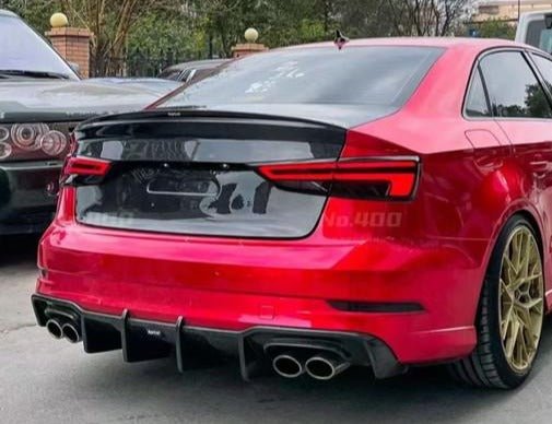 KARBEL - AUDI A3 / S3 / RS3 8V CARBON FIBRE DUCKTAIL REAR TRUNK LID