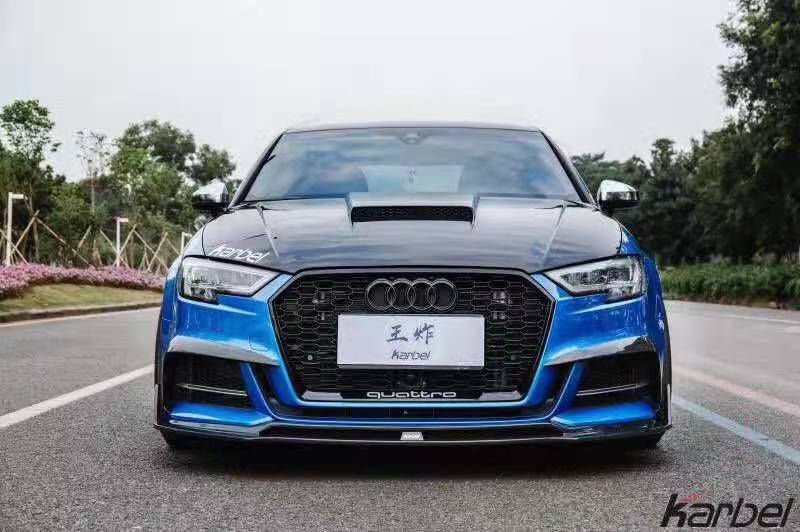 KARBEL - AUDI A3 / S3 / RS3 8V CARBON FIBRE HOOD V1