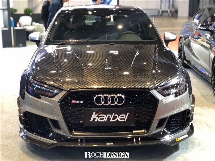 KARBEL - AUDI A3 / S3 / RS3 8V CARBON FIBRE HOOD V2