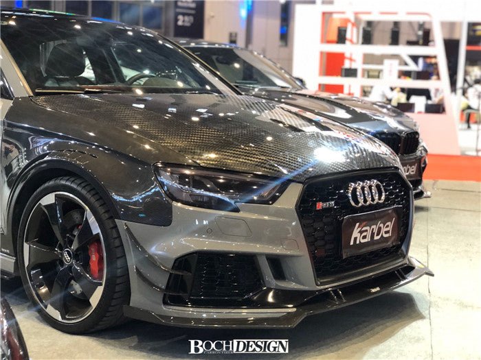 KARBEL - AUDI A3 / S3 / RS3 8V CARBON FIBRE HOOD V2
