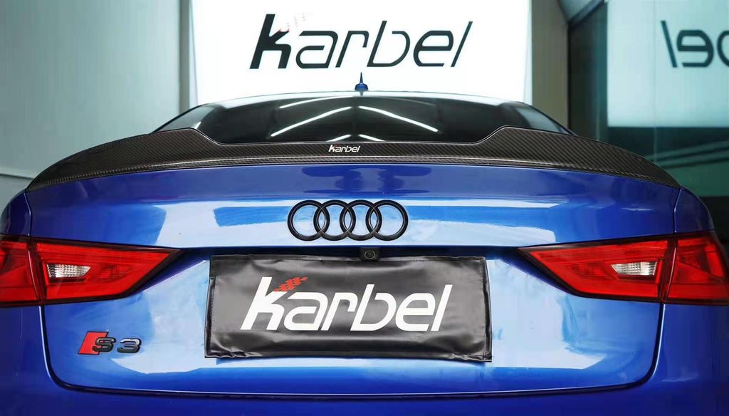 KARBEL - AUDI A3 / S3 / RS3 8V CARBON FIBRE REAR SPOILER V2