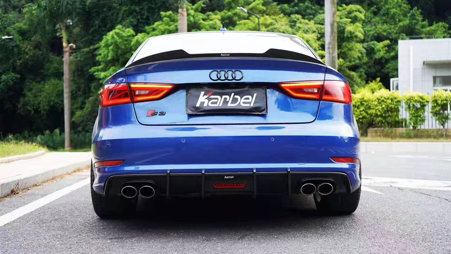 KARBEL - AUDI A3 / S3 / RS3 8V CARBON FIBRE REAR SPOILER V2