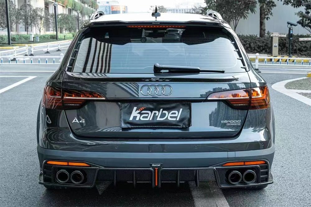 KARBEL - AUDI A4 AVANT ALLROAD B9 B9.5 CARBON FIBRE MID BOOT SPOILER