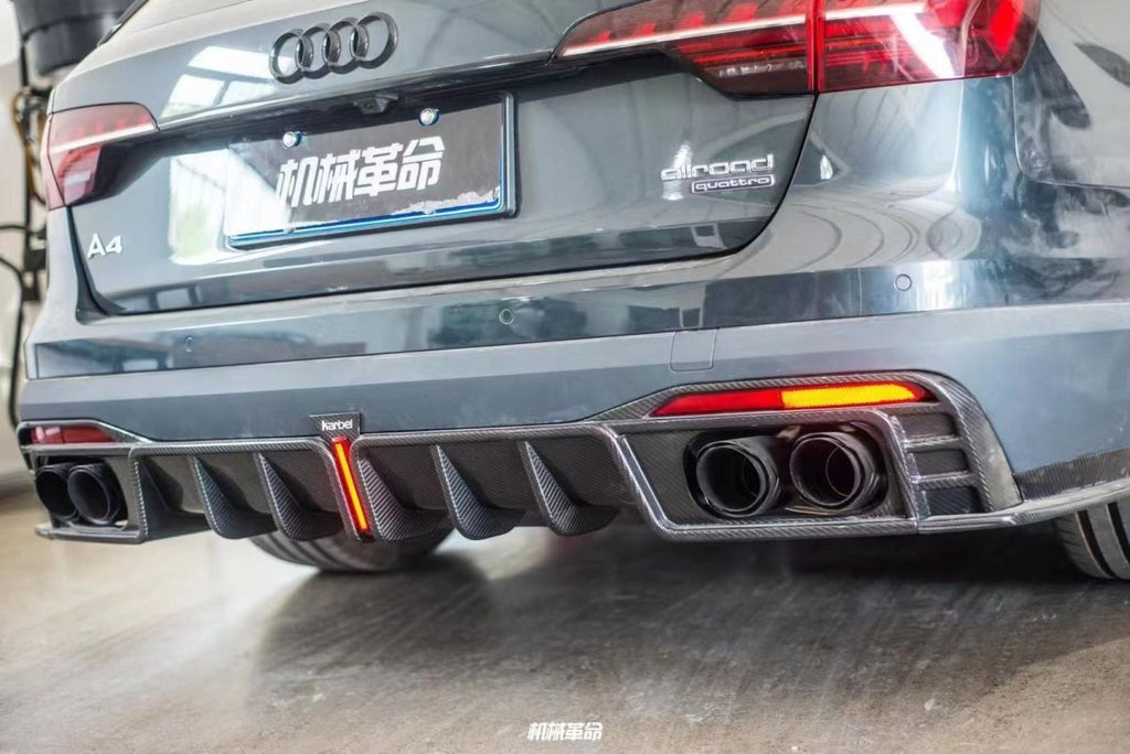 KARBEL - AUDI A4 AVANT ALLROAD B9.5 CARBON FIBRE REAR DIFFUSER