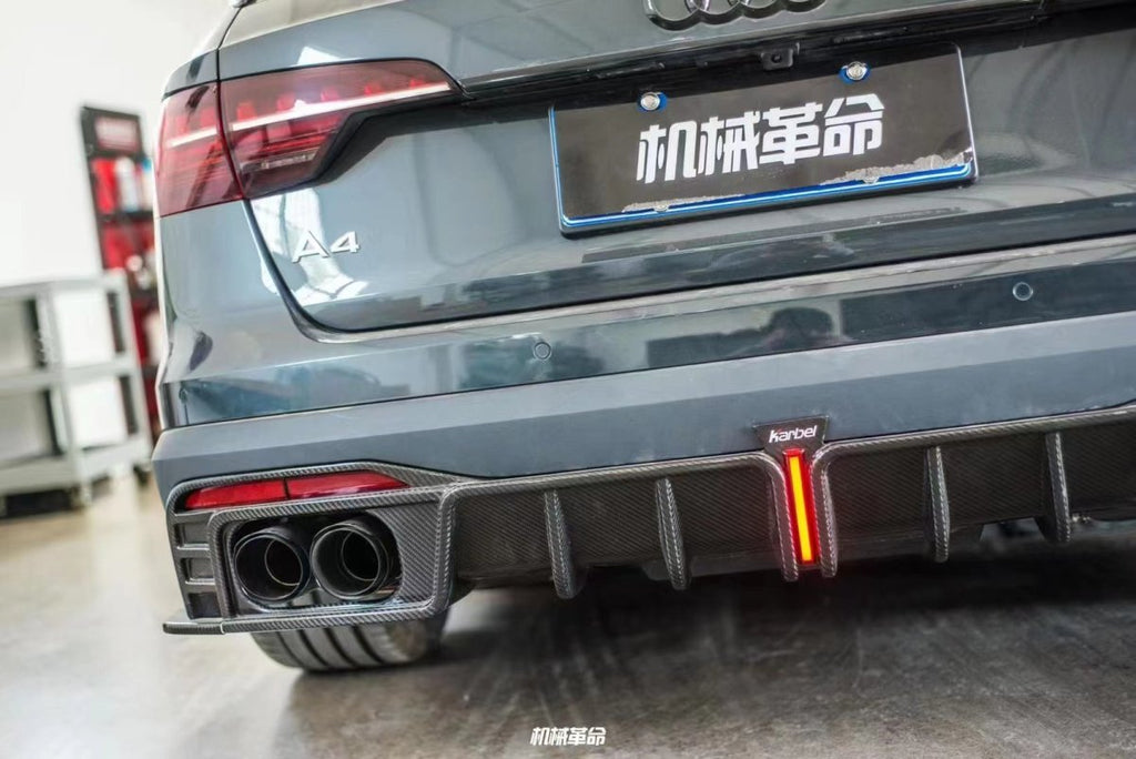 KARBEL - AUDI A4 AVANT ALLROAD B9.5 CARBON FIBRE REAR DIFFUSER