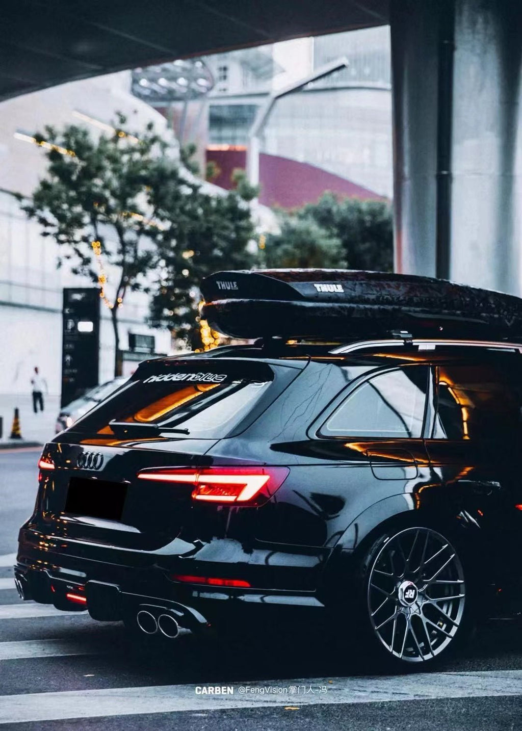 KARBEL - AUDI A4 AVANT ALLROAD B9.5 CARBON FIBRE ROOF SPOILER