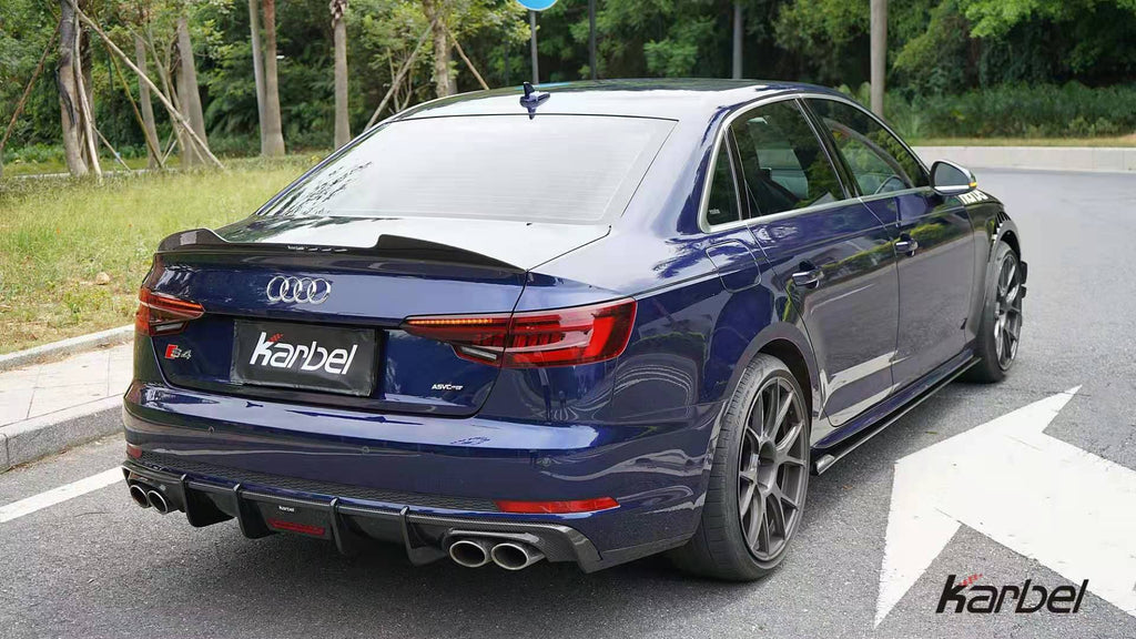 KARBEL - AUDI A4 S LINE / S4 B9 B9.5 CARBON FIBRE REAR SPOILER