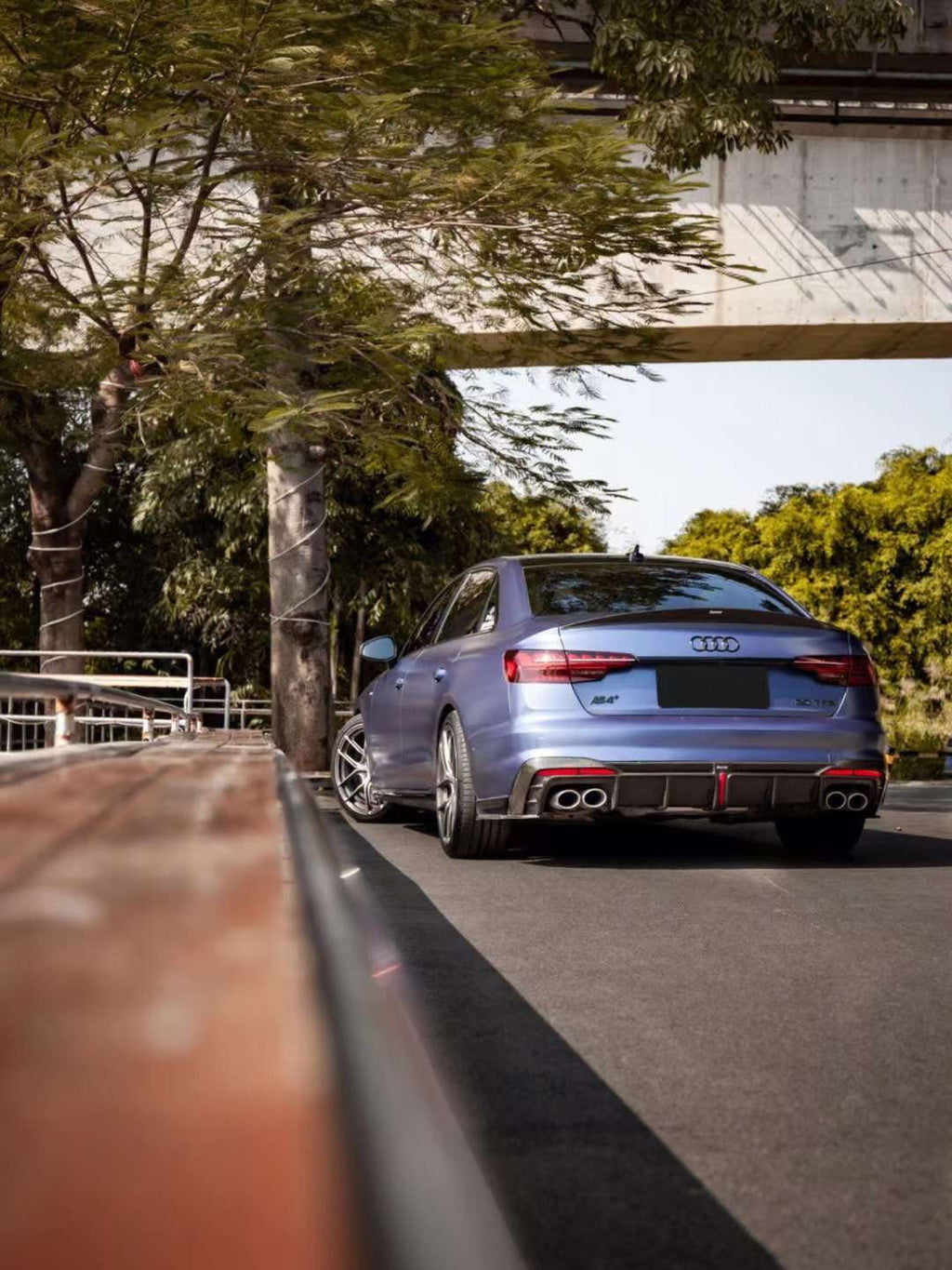 KARBEL - AUDI A4 S LINE / S4 B9 B9.5 CARBON FIBRE REAR SPOILER V2
