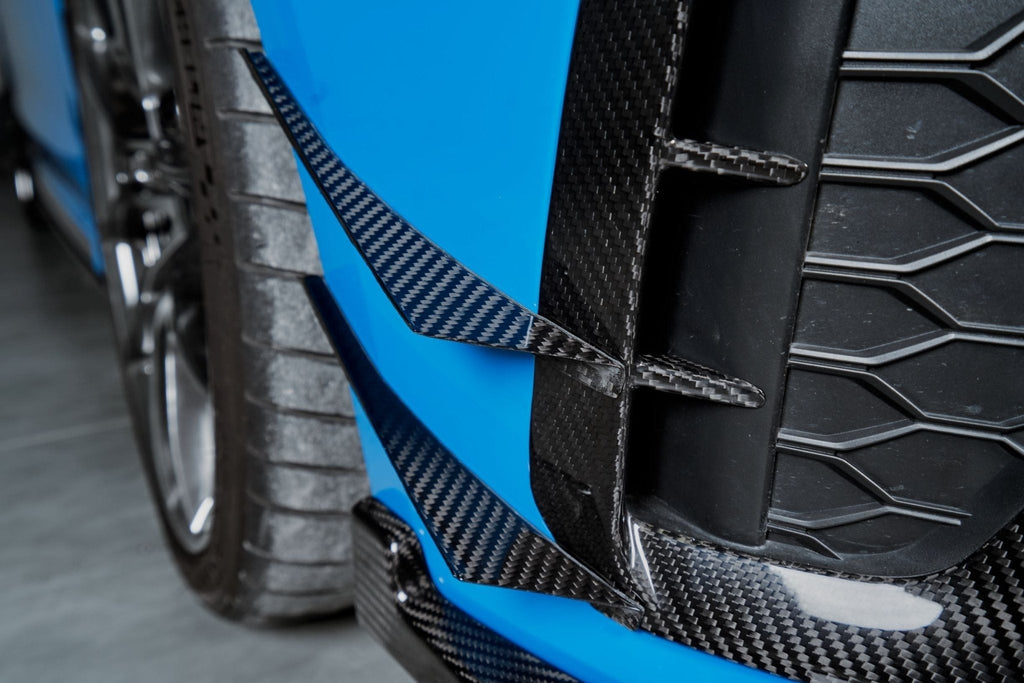 KARBEL - AUDI A4 S LINE / S4 B9.5 CARBON FIBRE FRONT BUMPER CANARDS