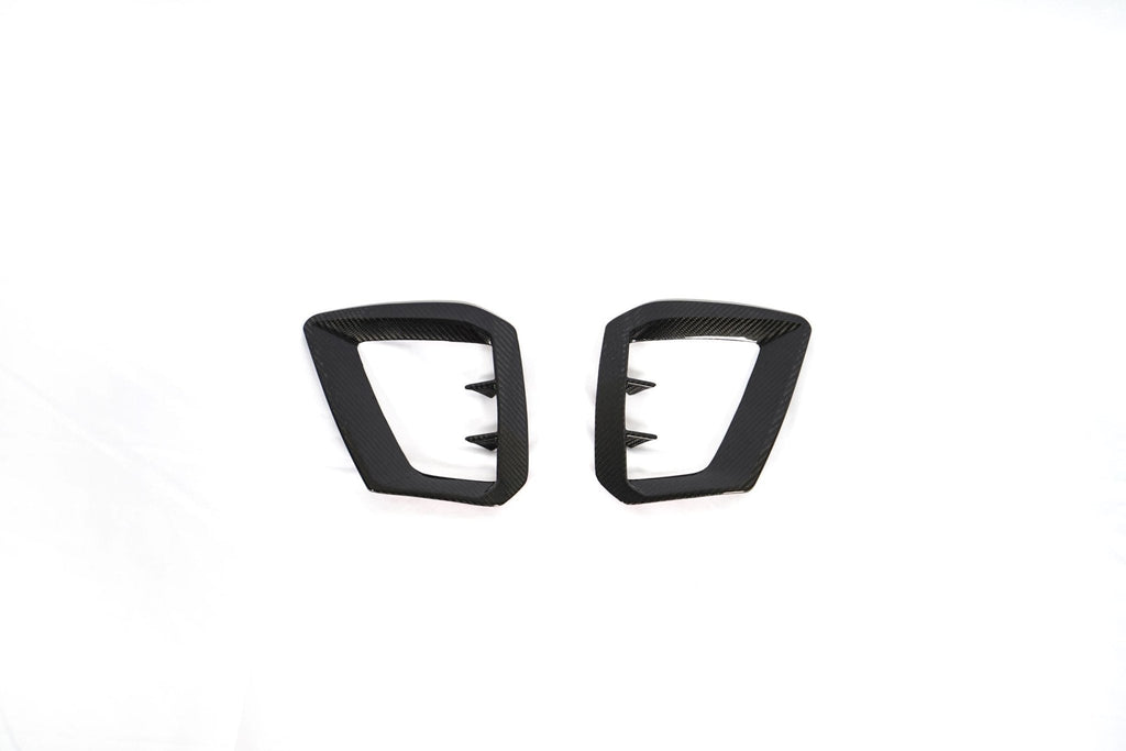 KARBEL - AUDI A4 S LINE / S4 B9.5 CARBON FIBRE FRONT BUMPER UPPER VALENCES