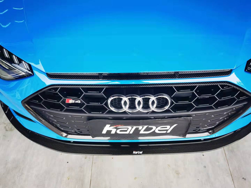 KARBEL - AUDI A4 S LINE / S4 B9.5 CARBON FIBRE FRONT LIP V1