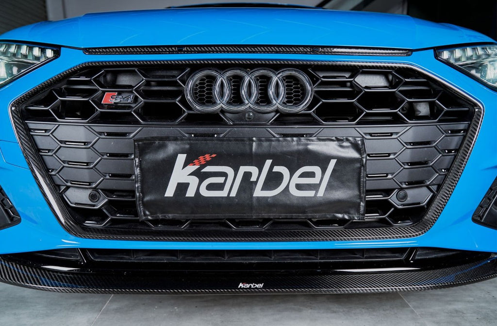 KARBEL - AUDI A4 S LINE / S4 B9.5 CARBON FIBRE FRONT LIP V1