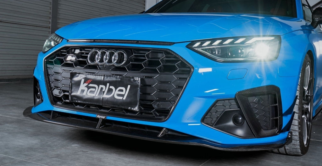 KARBEL - AUDI A4 S LINE / S4 B9.5 CARBON FIBRE FRONT LIP V2