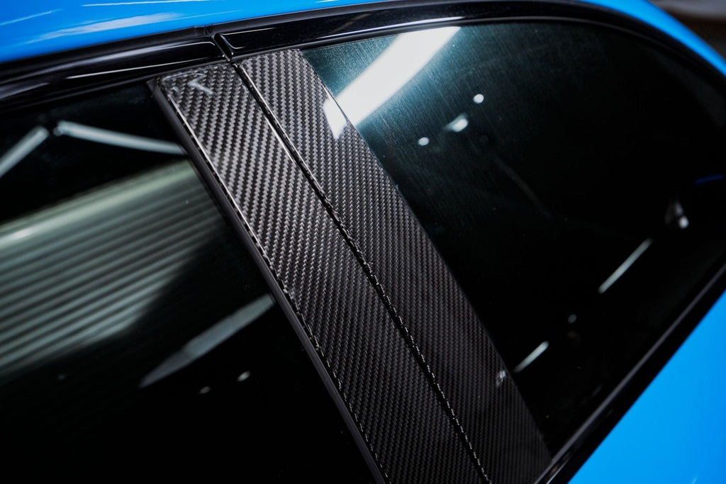 KARBEL - AUDI A4 S LINE / S4 B9.5 CARBON FIBRE WINDOW PILLAR PANEL TRIM