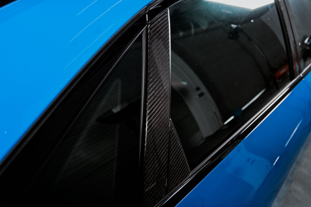 KARBEL - AUDI A4 S LINE / S4 B9.5 CARBON FIBRE WINDOW PILLAR PANEL TRIM