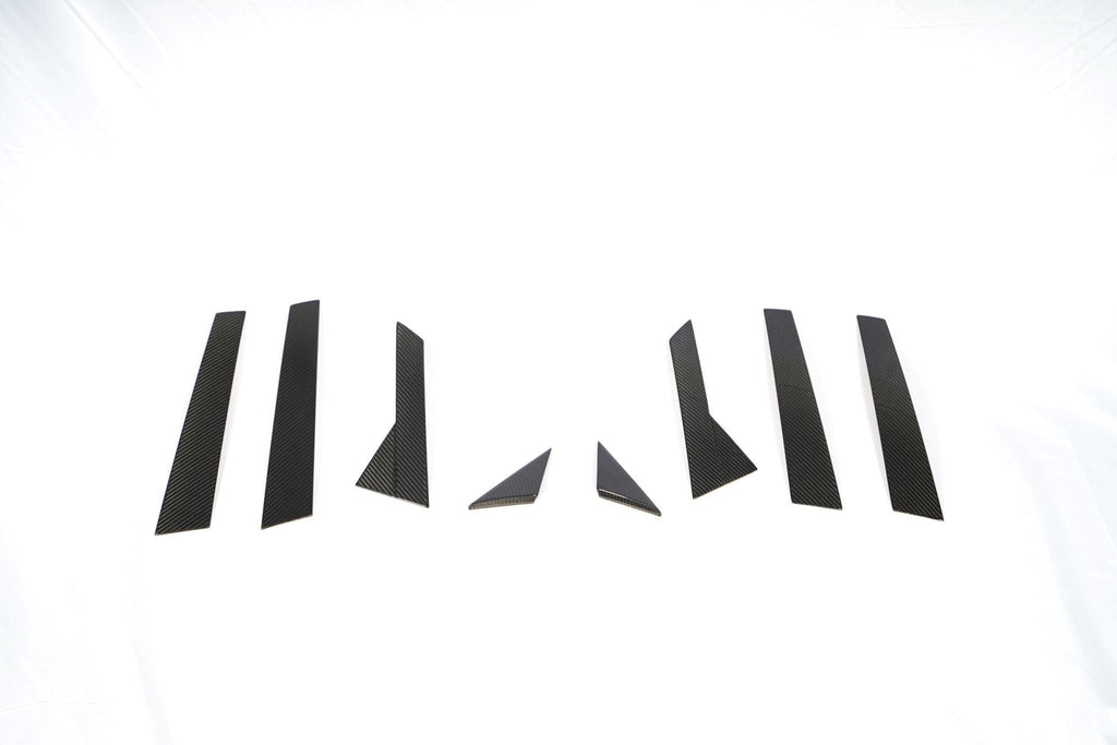 KARBEL - AUDI A4 S LINE / S4 B9.5 CARBON FIBRE WINDOW PILLAR PANEL TRIM