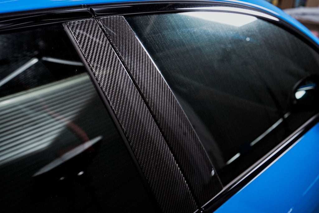 KARBEL - AUDI A4 S LINE / S4 B9.5 CARBON FIBRE WINDOW PILLAR PANEL TRIM